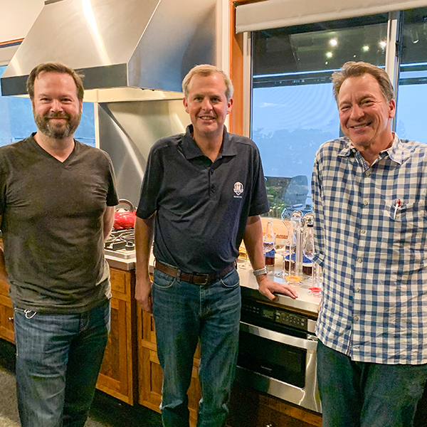 Mark and Jeff with winemaker Joe Dobbes